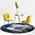 Modern Dining Set: Greer Chairs, Wren Table 3D model small image 1