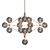 Bronze Smoke Modo Chandelier: A Stunning Roll & Hill Creation 3D model small image 1