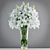 Elegant White Lily Arrangement 3D model small image 2