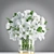 Elegant White Lily Arrangement 3D model small image 3