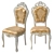 Baroque Antique Dining Chair: Filiphs Palladio 3D model small image 1