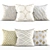 Artistic Accent Pillows 3D model small image 1