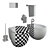 Villeroy & Boch Aveo Toilet/Bidet Set 3D model small image 3