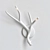 Elegant Antlers Sconce: von Roll & Hill 3D model small image 1