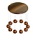 Copper Textured Pendant Ball Chandelier 3D model small image 2
