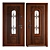 Lacio Metal Entrance Door - Elegant and Secure 3D model small image 3