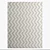 Distressed Chevron Flatweave Rug 3D model small image 3