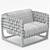 Rustic Bungalow Armchair 3D model small image 3