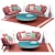Kettal Cala 3-Seat Sofa: Customizable and Stylish 3D model small image 1