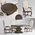 Elegance in Motion Dining Set 3D model small image 1