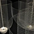 Elegant Meshmatics Chandeliers by Rick Tegelaar 3D model small image 2