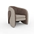 Contemporary Thea Chair [ West Elm ] 3D model small image 2