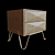 Highland Bed Side Table: Rustic Elegance 3D model small image 1