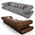 Cosy Crawl Sofa 3D model small image 3