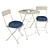 SALTHOLMEN 03 Desk + 2 Folding Chairs - Perfect Outdoor Set 3D model small image 1