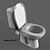 Modern Keramag Renova Floor Toilet 3D model small image 3