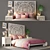 Lombok Queen Bed Set: Handcrafted Mango Wood & Nightstand by Anthropologie 3D model small image 1