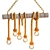 Rustic Rope Pendant Chandelier 3D model small image 1