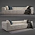 Arflex STRIPS: Stylish Designer Sofa 3D model small image 1