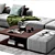 Albert Sofa: Sleek and Stylish Seating 3D model small image 2