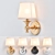 Elegant Lugarno Single Sconce 3D model small image 1