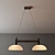 Modern LED Ceiling Light 3D model small image 2