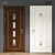 Classic Oak Door #048 3D model small image 1