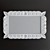 Modern Carved Frame Mirror 3D model small image 2
