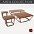 Elegant Bernhardt Design Area Tables 3D model small image 1