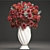 Elegant Crimson Bouquet 3D model small image 3