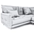 Bonaldo Alvar: Modern Comfort Sofa 3D model small image 3