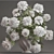 Pure Elegance: White Peony Bouquet 3D model small image 3