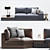 Longhi Sofa SONEN W 574: Italian Elegance 3D model small image 2