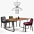 Modern Elegance: Long Island Chair, Vilna Table & Parachute Lamp 3D model small image 1