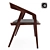 Kanji Convertible Chair Desk 3D model small image 2