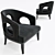 Elegance in Adam Eichholtz Chair 3D model small image 1