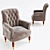 Elegant Barrington Chair - Timeless Comfort 3D model small image 1
