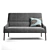 Ligne Roset Modern Trio: Long Island Sofa, Cupidon Table, Pascal Mourgue Floor Lamp 3D model small image 2