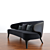 Modern Minotti Aston Little Sofa with Parquet Design 3D model small image 2