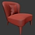 Sophisticated Minotti Aston Armchair: Perfect Parquet Addition! 3D model small image 2