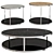 Elegant Huber Minotti Coffee Tables 3D model small image 1