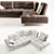 Modern Italian Sofa - Privè 3D model small image 2