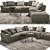 Luxurious Luis Sofa: B&B Italia 3D model small image 2