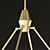 Elegant Montesquieu Round Chandelier 3D model small image 2