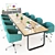 Modern Office Meeting Room Set 3D model small image 1