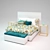 Elegant Bed with a Pouf 3D model small image 1