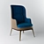 Sleek Modern Armchair: 3DMax 2014 Model 3D model small image 1