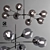 Giorgetti Kendama: Elegant 8-Lamp Chandelier 3D model small image 1