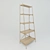 Sleek Walnut Wood Bookcase 3D model small image 1