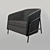 Luxury Shell Armchair: Fine Details & Texture 3D model small image 1